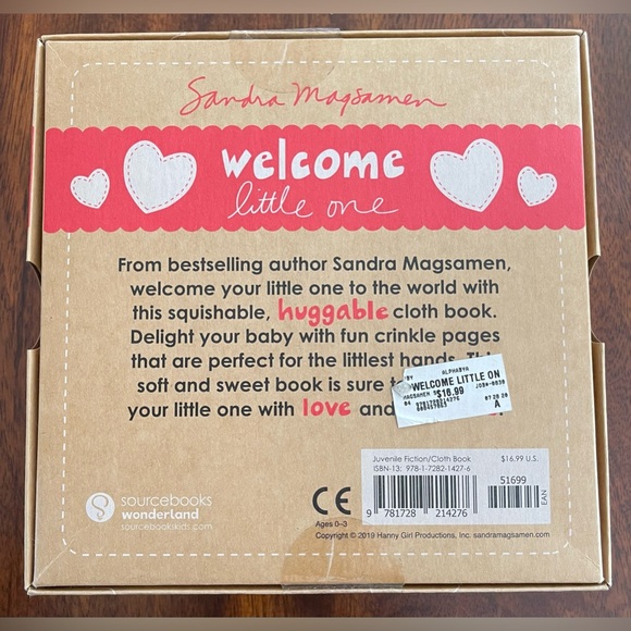 NIB Sandra Magsamen Welcome Little One Interactive Baby Crinkle Soft Cloth Book - Picture 2 of 5